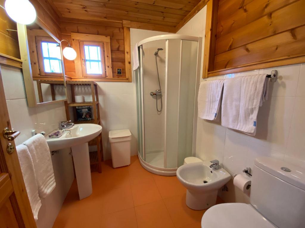 Koupelna v ubytování VILLA LUISA