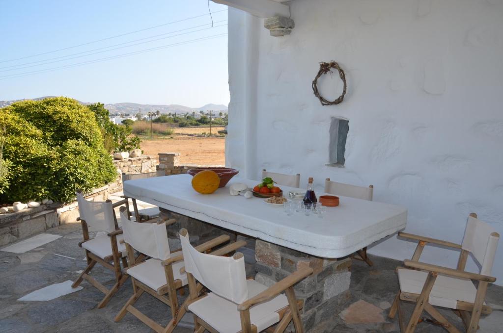Balkón alebo terasa v ubytovaní Paros Traditional Country House