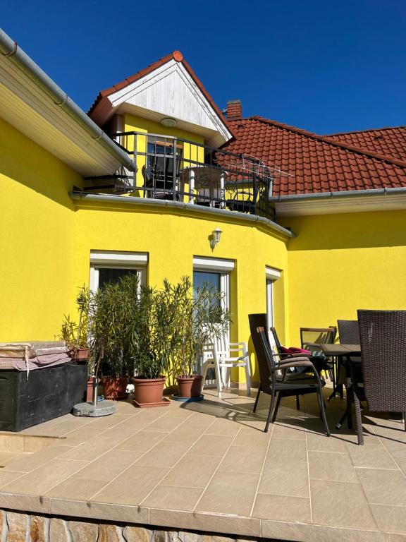 Balkón nebo terasa v ubytování Csikós Apartman