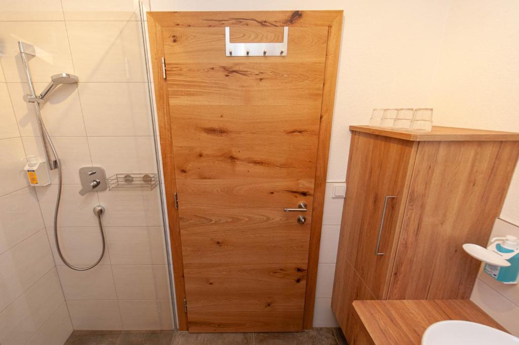 Koupelna v ubytování Gladerhof