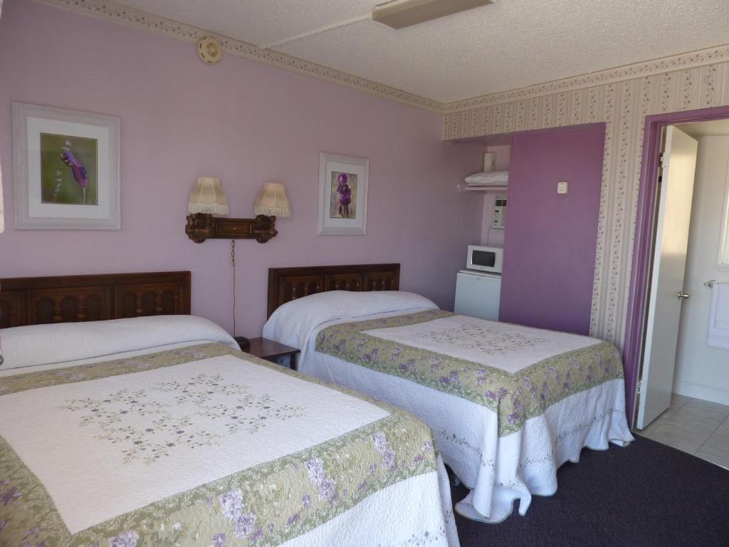 Postel nebo postele na pokoji v ubytování Sugarloaf Mountain Motel