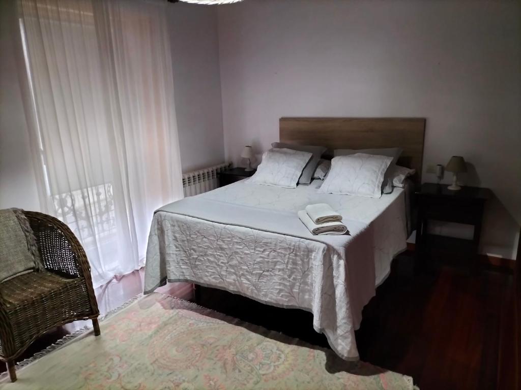 Posteľ alebo postele v izbe v ubytovaní Casa das Mareas