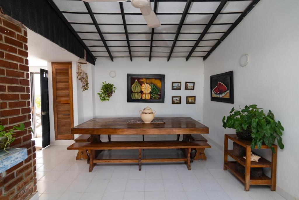 Posezení v ubytování Cabana Canaima