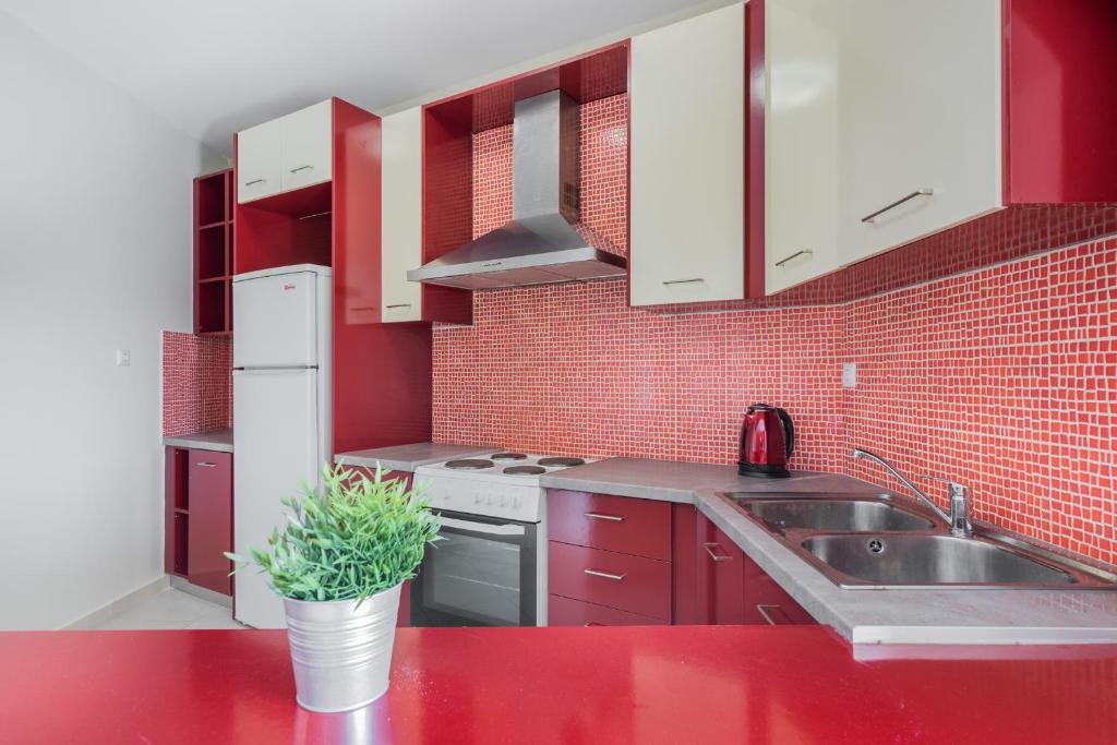 Kuchyňa alebo kuchynka v ubytovaní Phoenix Apartments