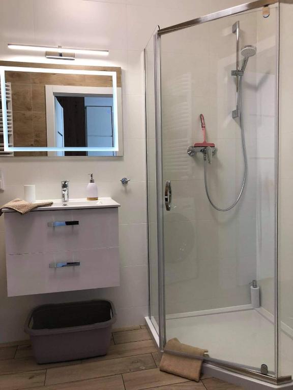 Kúpeľňa v ubytovaní Nadmorski Apartament Dream w Gdańsku
