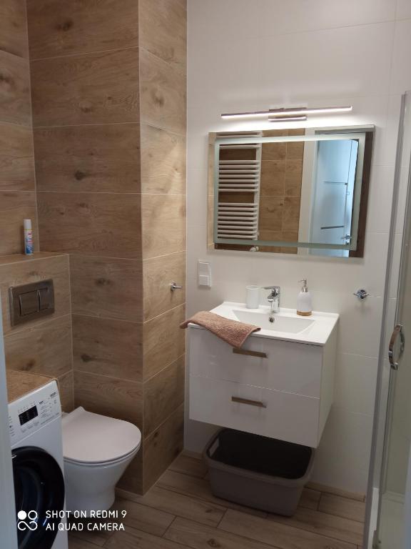 Kúpeľňa v ubytovaní Nadmorski Apartament Dream w Gdańsku