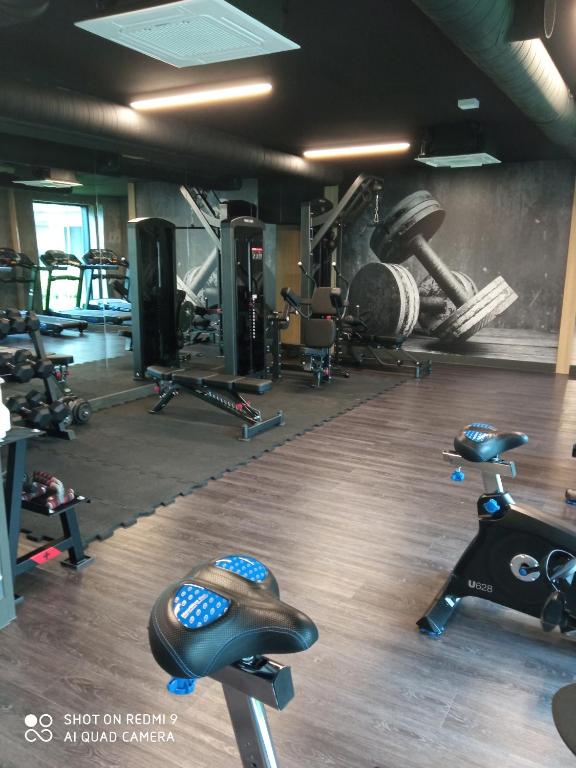 Posilňovňa alebo fitness centrum v ubytovaní Nadmorski Apartament Dream w Gdańsku