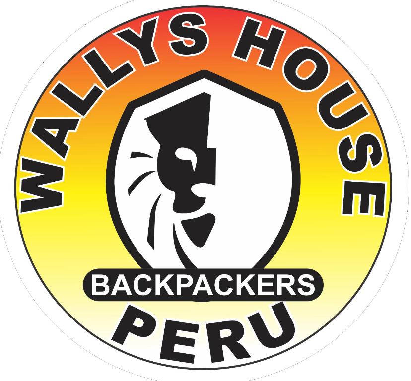 a logo for the back packers at Wally's House Mancora in Máncora