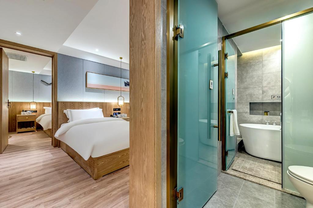 Happy Dragon Universal Vacation Hotel - close to Universal Studio and Wanda Plaza,free shuttle to the Resort,Free Coffee,Laundry - Suite Familiale De Luxe