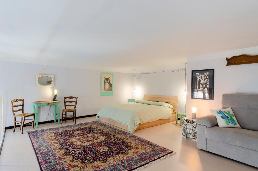 Posteľ alebo postele v izbe v ubytovaní JOIVY Superb Flat Near Christopher Columbus' House