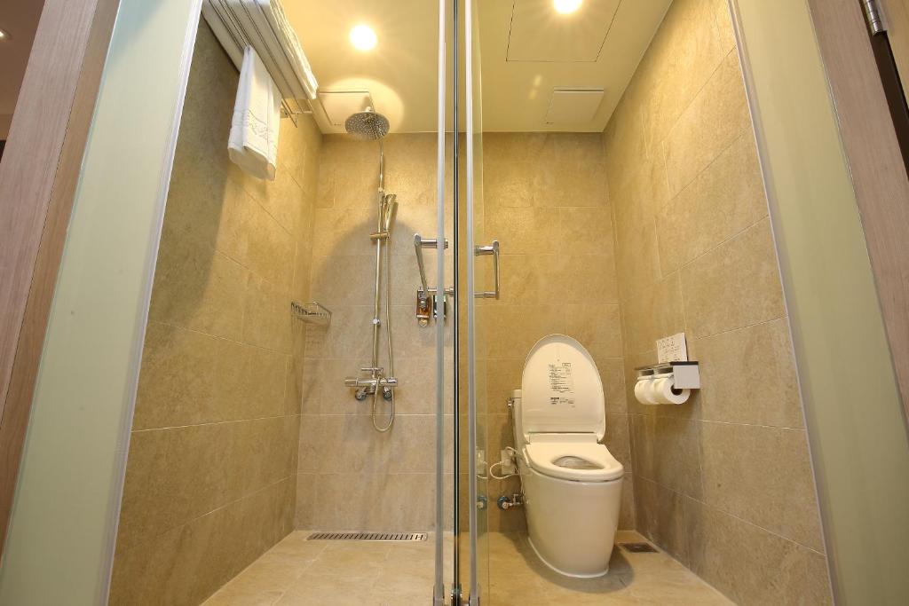 Koupelna v ubytování Kloud Hotel