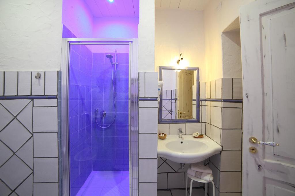 Koupelna v ubytování B&b La Fontana Borbone