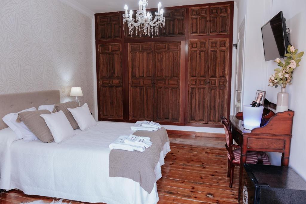 Postel nebo postele na pokoji v ubytování Casa Rural El Puente Grande