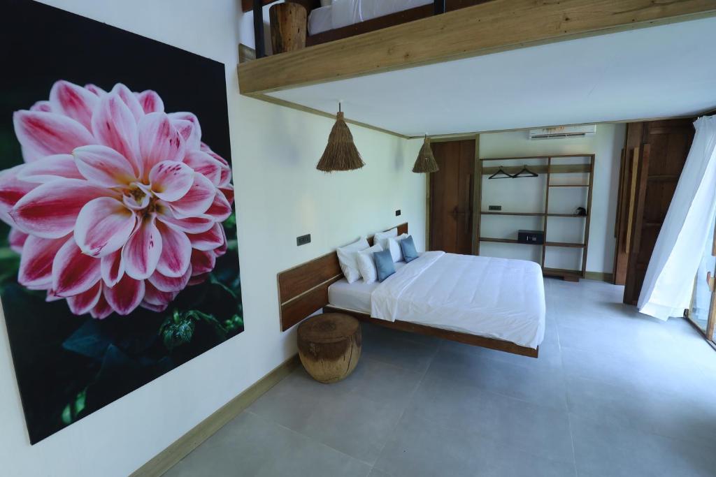 Postel nebo postele na pokoji v ubytování Satya Boutique Resort & Spa