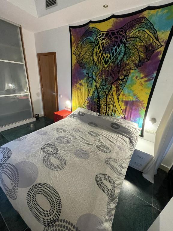 Postel nebo postele na pokoji v ubytování TarracoHomes, TH146 Apartamento Civaderias