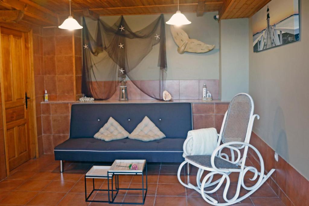 Posezení v ubytování LOFT NORDESTE