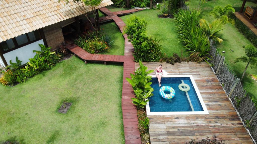 Bazén v ubytování Flow Beach House - Taipu de Fora - Península de Maraú nebo v jeho okolí