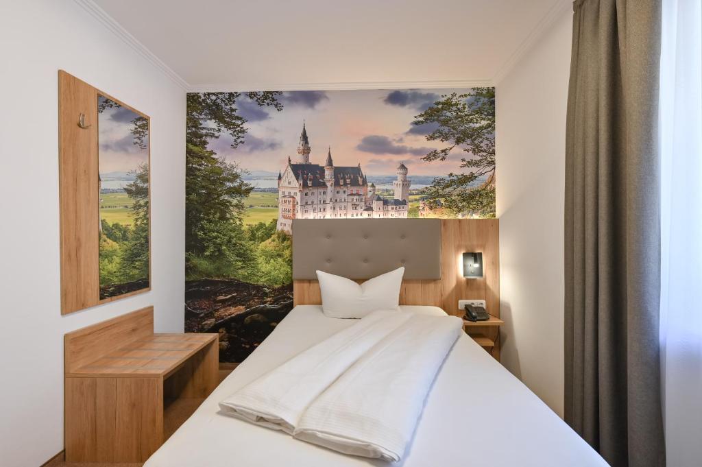 Postel nebo postele na pokoji v ubytování Hotel Ruchti - Zeit für mich