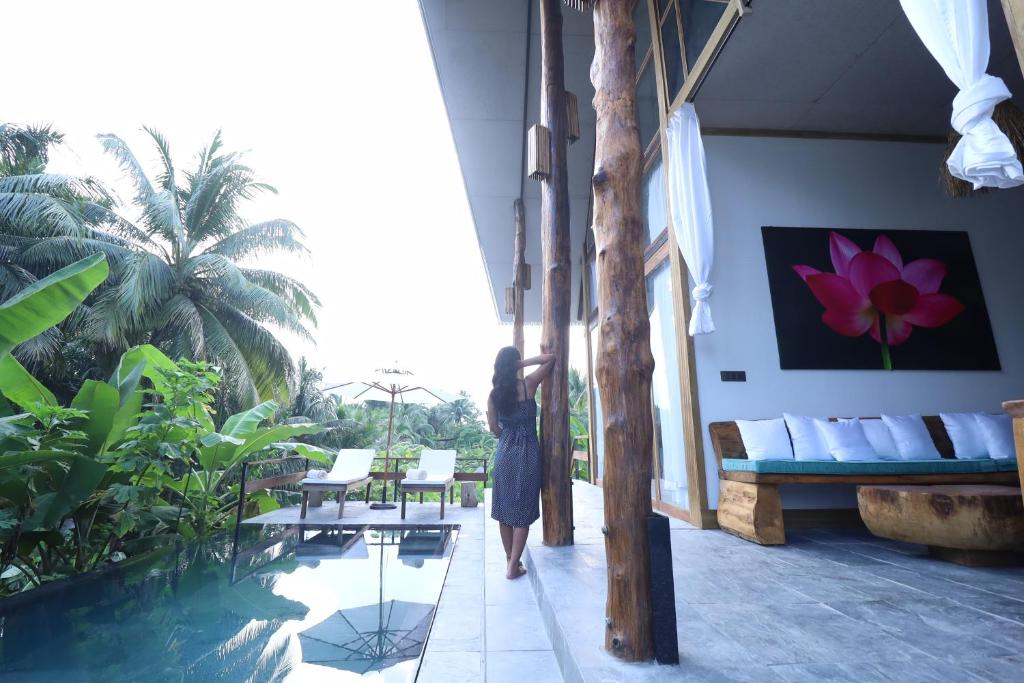 Bazén v ubytování Satya Boutique Resort & Spa nebo v jeho okolí