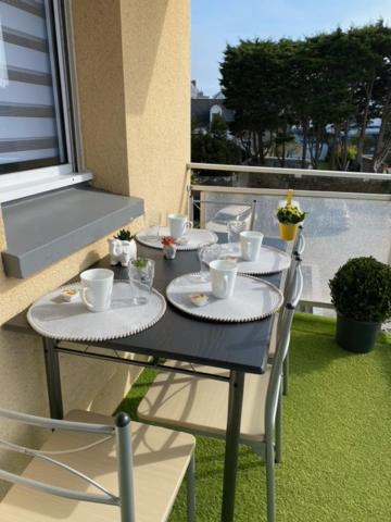Balkón nebo terasa v ubytování ESCAPADE FAMILIALE A LA MER