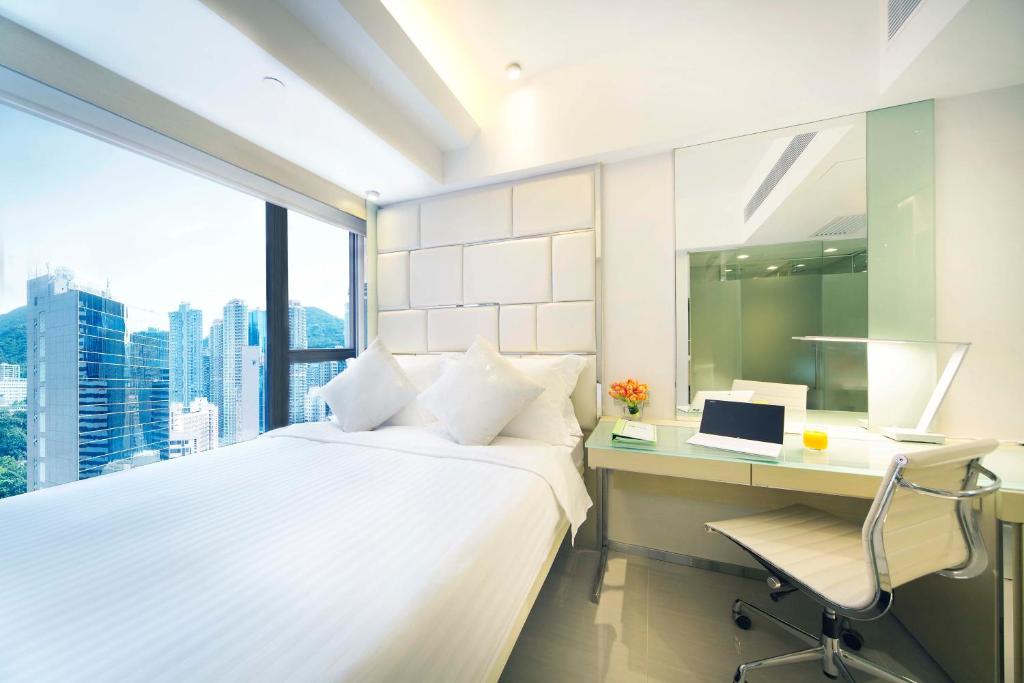 Letto o letti in una camera di iclub Sheung Wan Hotel