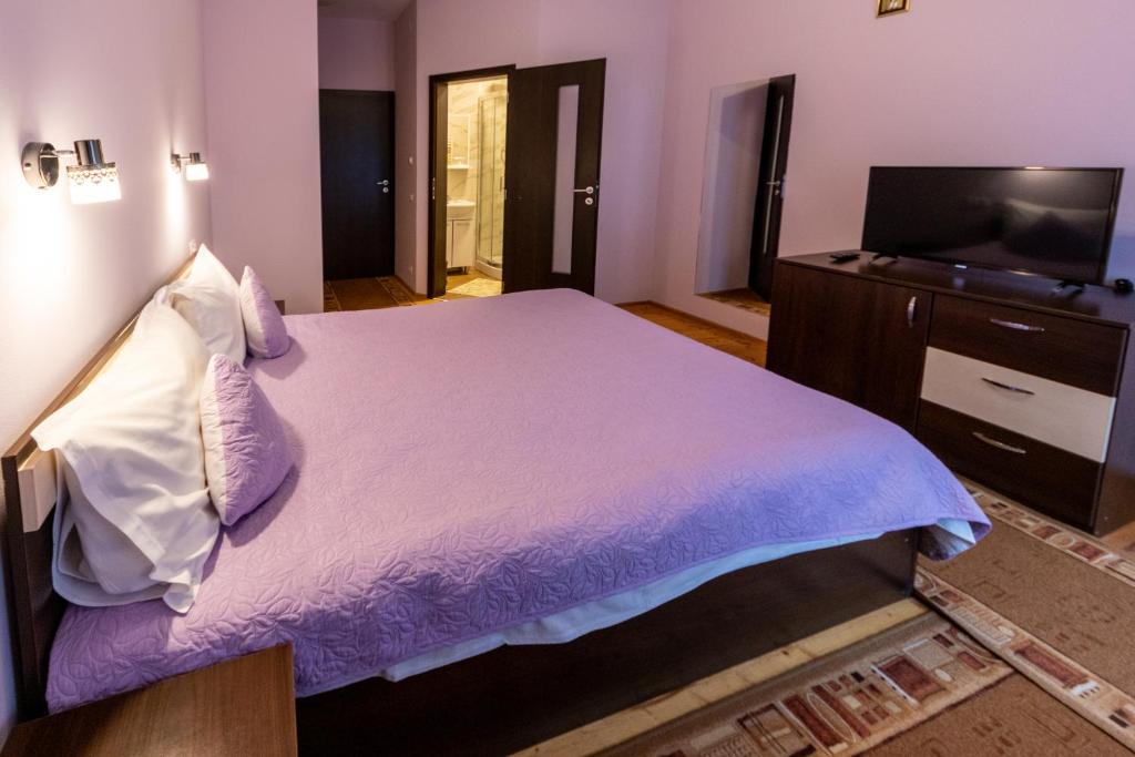 Postel nebo postele na pokoji v ubytování Pension Master