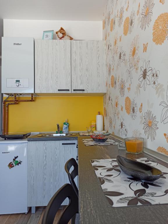 Kuchyň nebo kuchyňský kout v ubytování Apartman Studio LASTIN PUT Divčibare