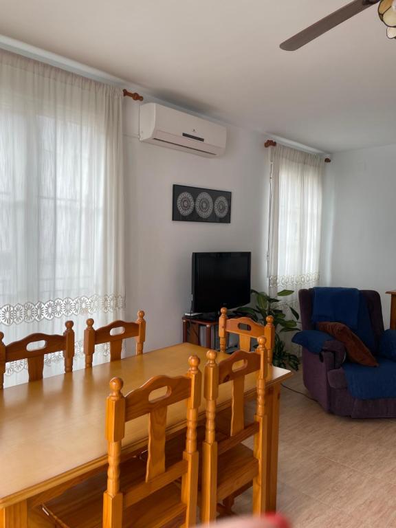 TV a/nebo společenská místnost v ubytování Casa de la Cañada - piso completo