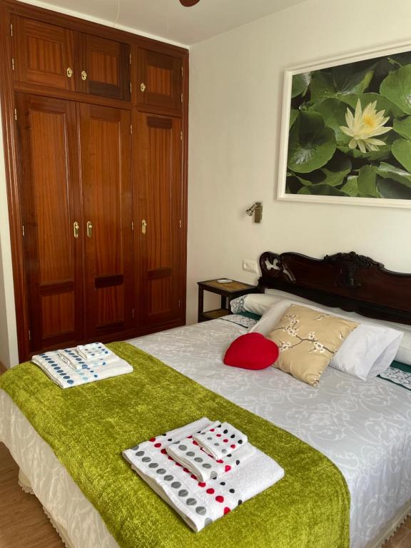 Postel nebo postele na pokoji v ubytování Casa de la Cañada - piso completo