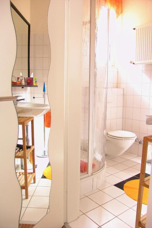 Koupelna v ubytování Hotel Garni Landhaus Uttum