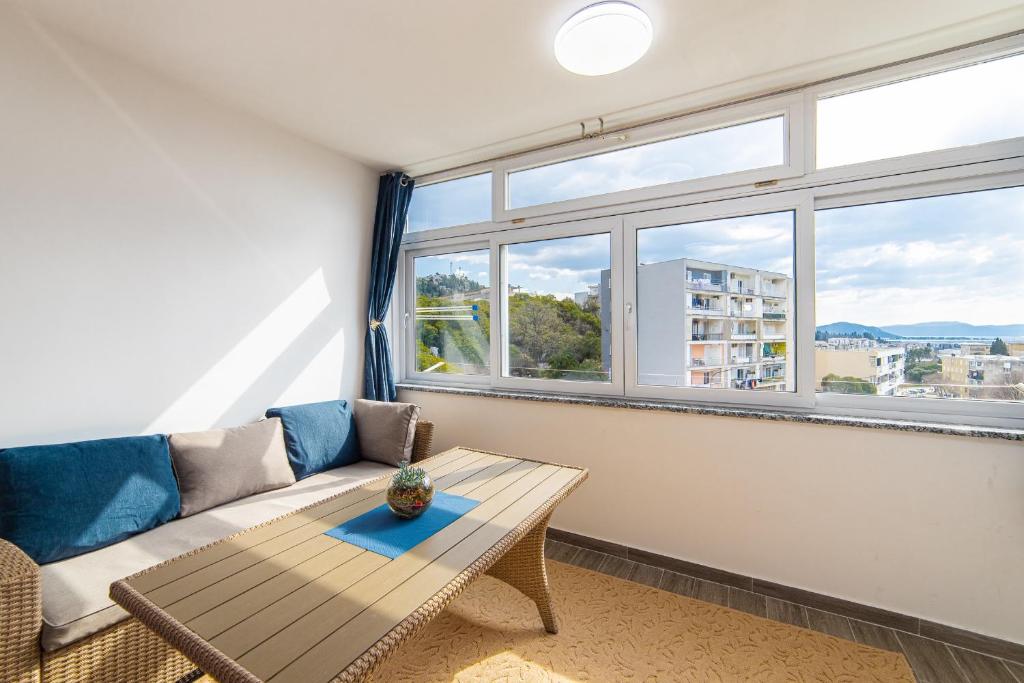 Posezení v ubytování Apartment Sunrise Ploče