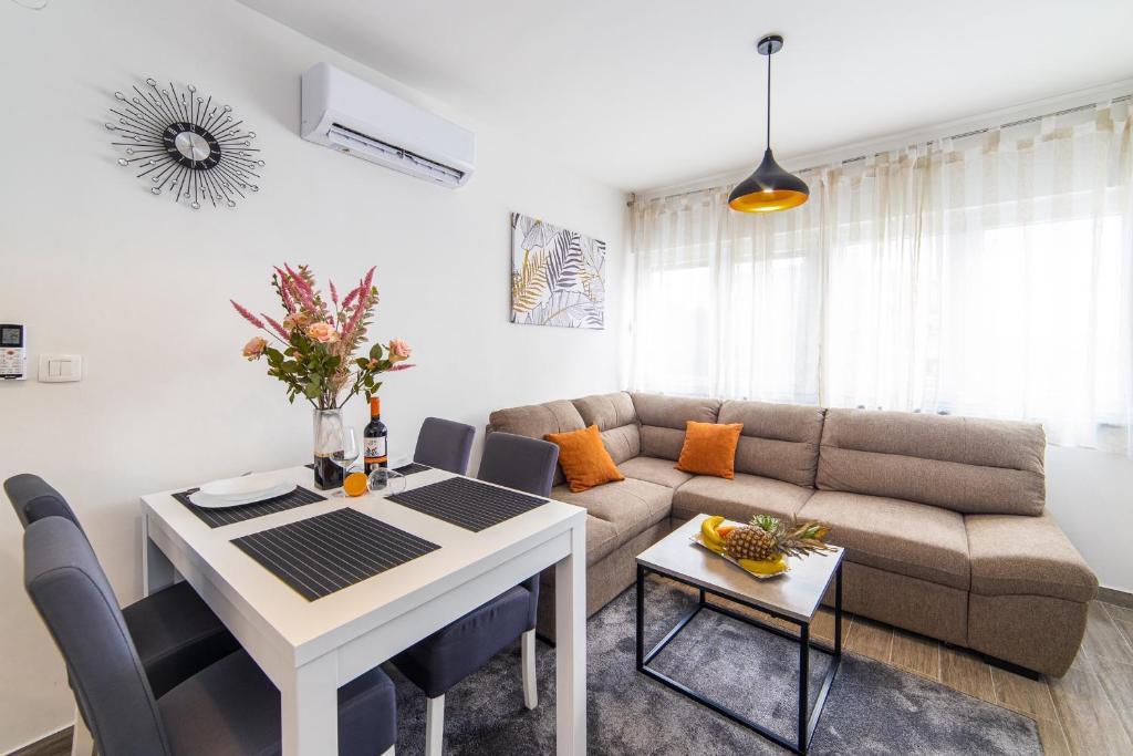 Posezení v ubytování Apartment Sunrise Ploče