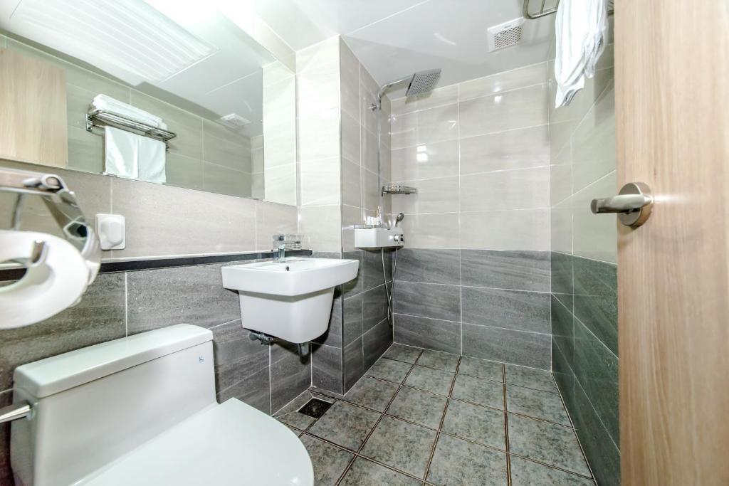 Koupelna v ubytování Index Hotel J Dream Jeju