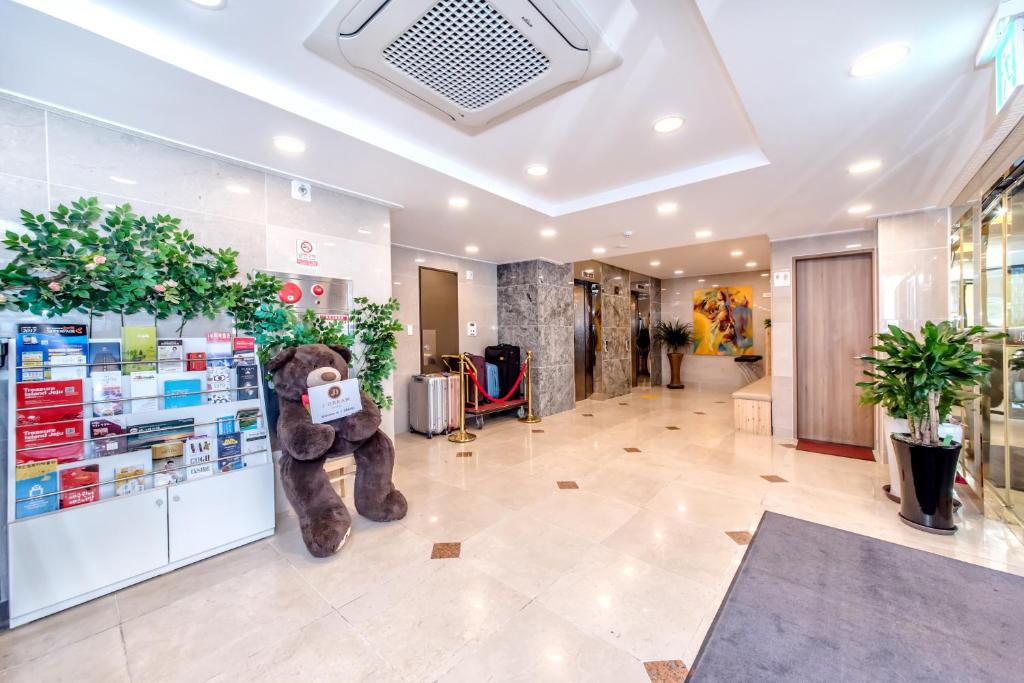 Vstupní hala nebo recepce v ubytování Index Hotel J Dream Jeju