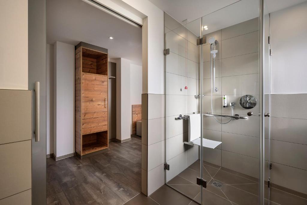 Koupelna v ubytování ApartHotel Rose