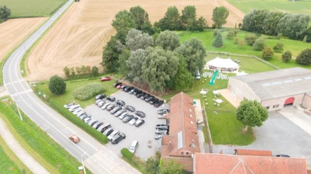 Letecký snímek ubytování B&B Ter Gracht