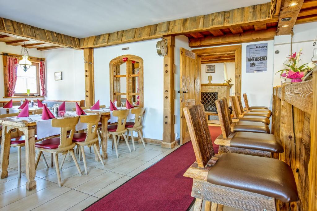 Istumisnurk majutusasutuses Gasthaus Auwirt