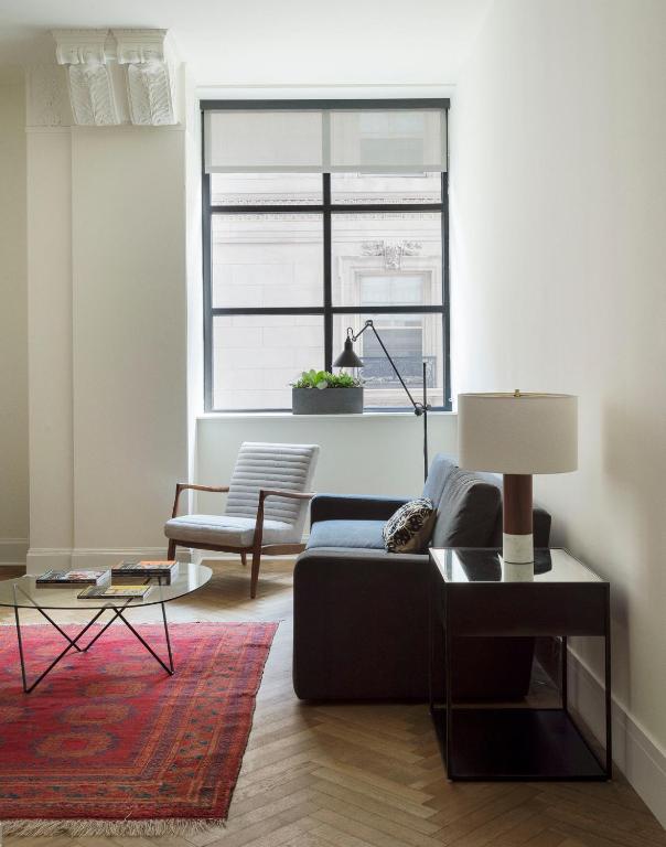 Posezení v ubytování ROOST Midtown