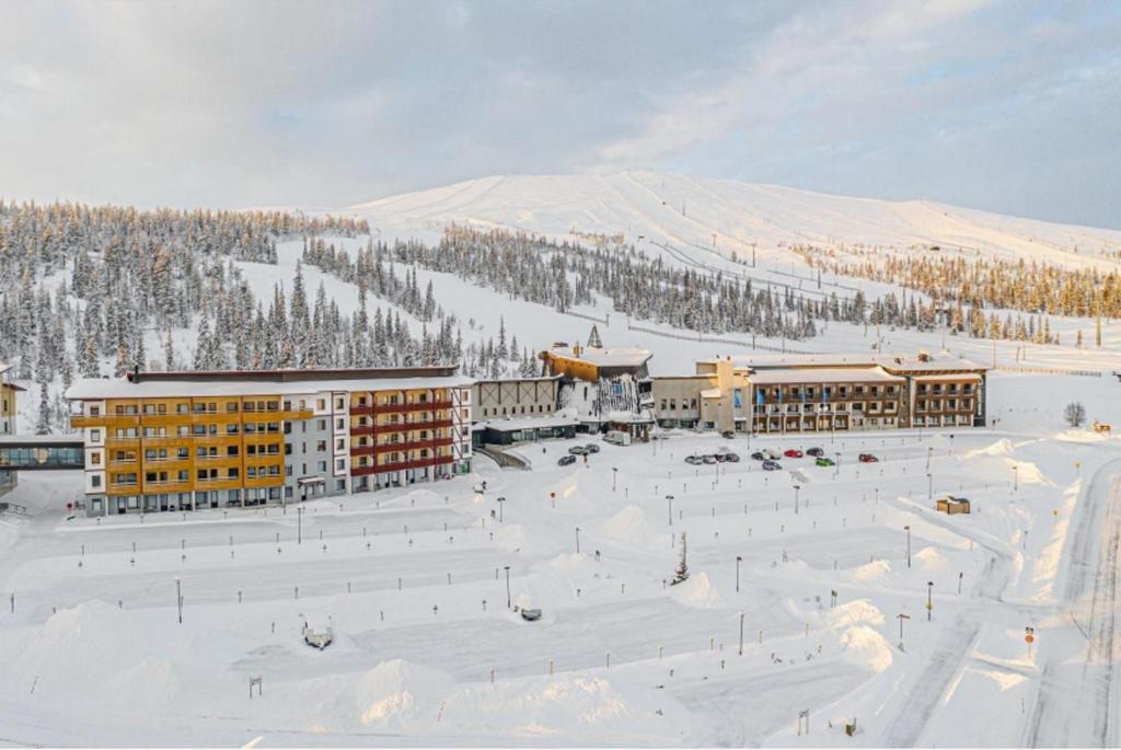 Ylläs Saaga Ski Chalets 2 v zimě