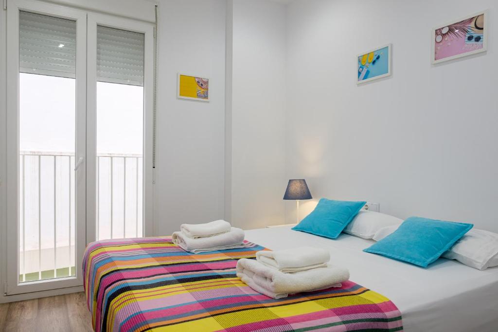Posteľ alebo postele v izbe v ubytovaní Spacious & Clean Apartment in Quiet Area