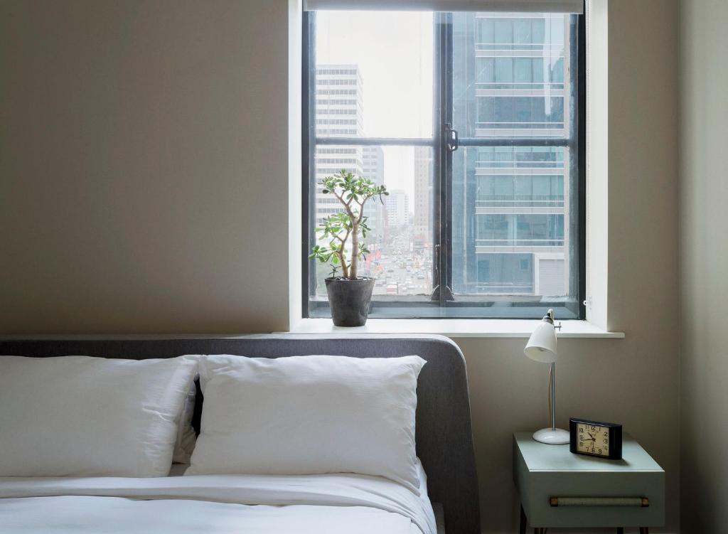 Posezení v ubytování ROOST Midtown