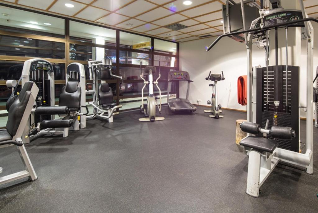 Fitness centrum a/nebo fitness zařízení v ubytování Ylläs Saaga Ski Chalets 2
