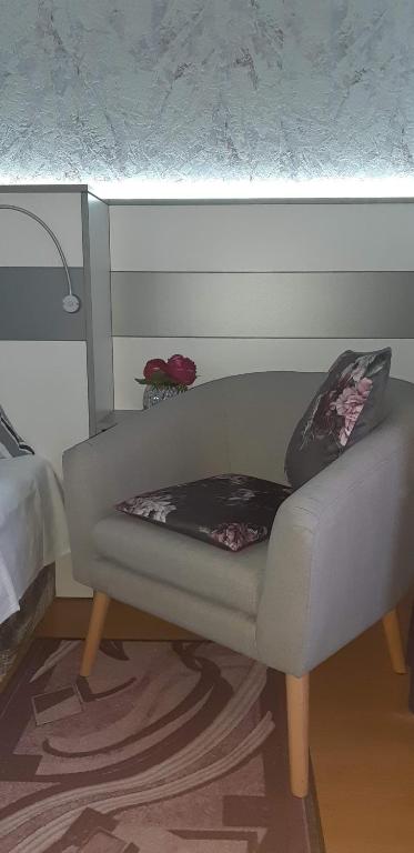 Postel nebo postele na pokoji v ubytování Lila Ház