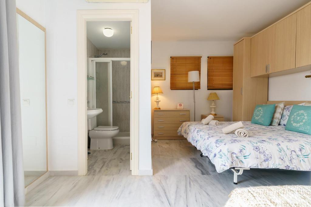 Łóżko lub łóżka w pokoju w obiekcie CT 139 - Cumbres de Riviera - Penthouse