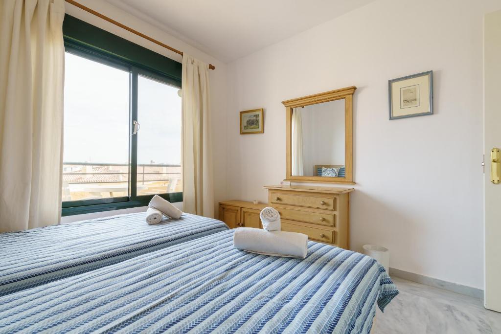 Łóżko lub łóżka w pokoju w obiekcie CT 139 - Cumbres de Riviera - Penthouse