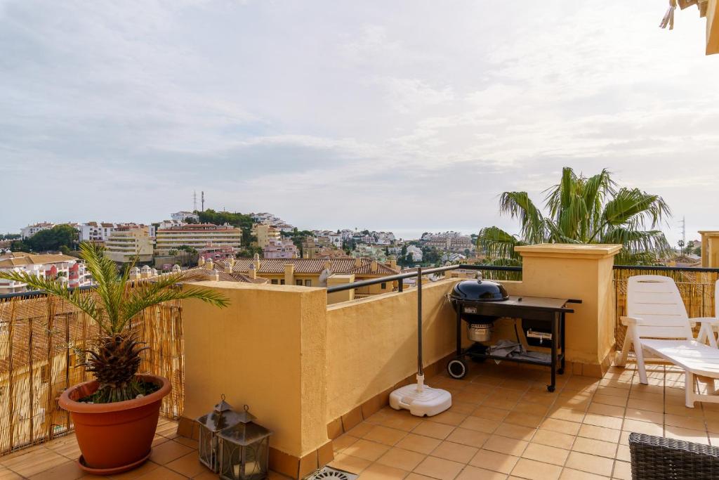 Balkon lub taras w obiekcie CT 139 - Cumbres de Riviera - Penthouse