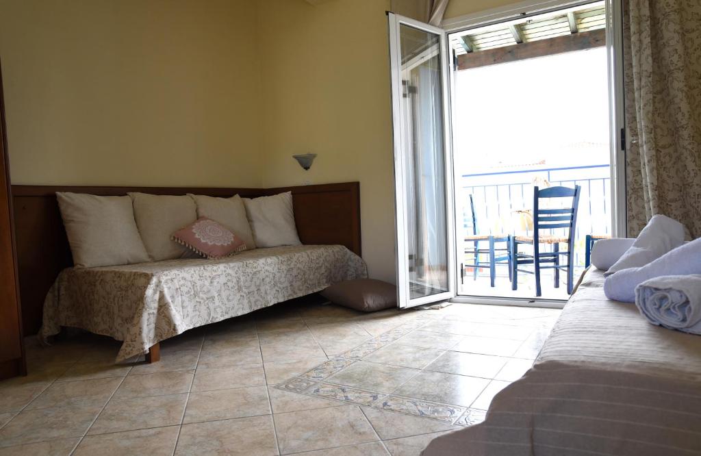 A bed or beds in a room at Casa del mar