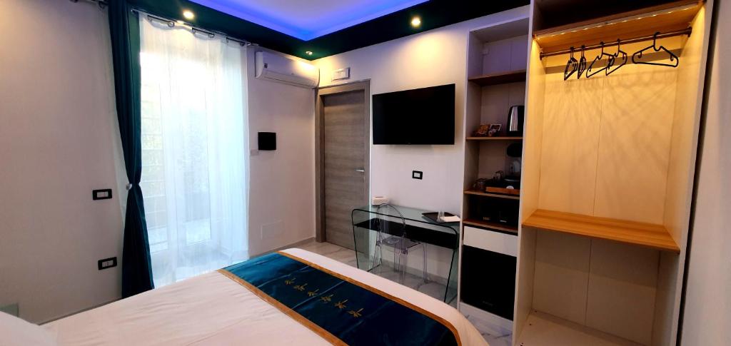 Kuchyň nebo kuchyňský kout v ubytování Ercolano Luxury Suite