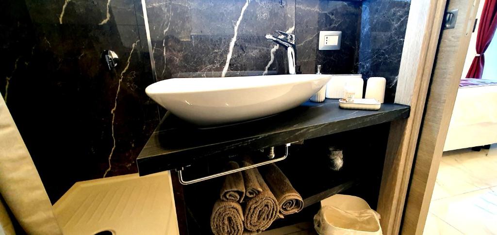 Koupelna v ubytování Ercolano Luxury Suite