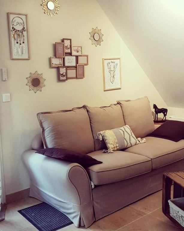Posezení v ubytování B&B Chez Séverine